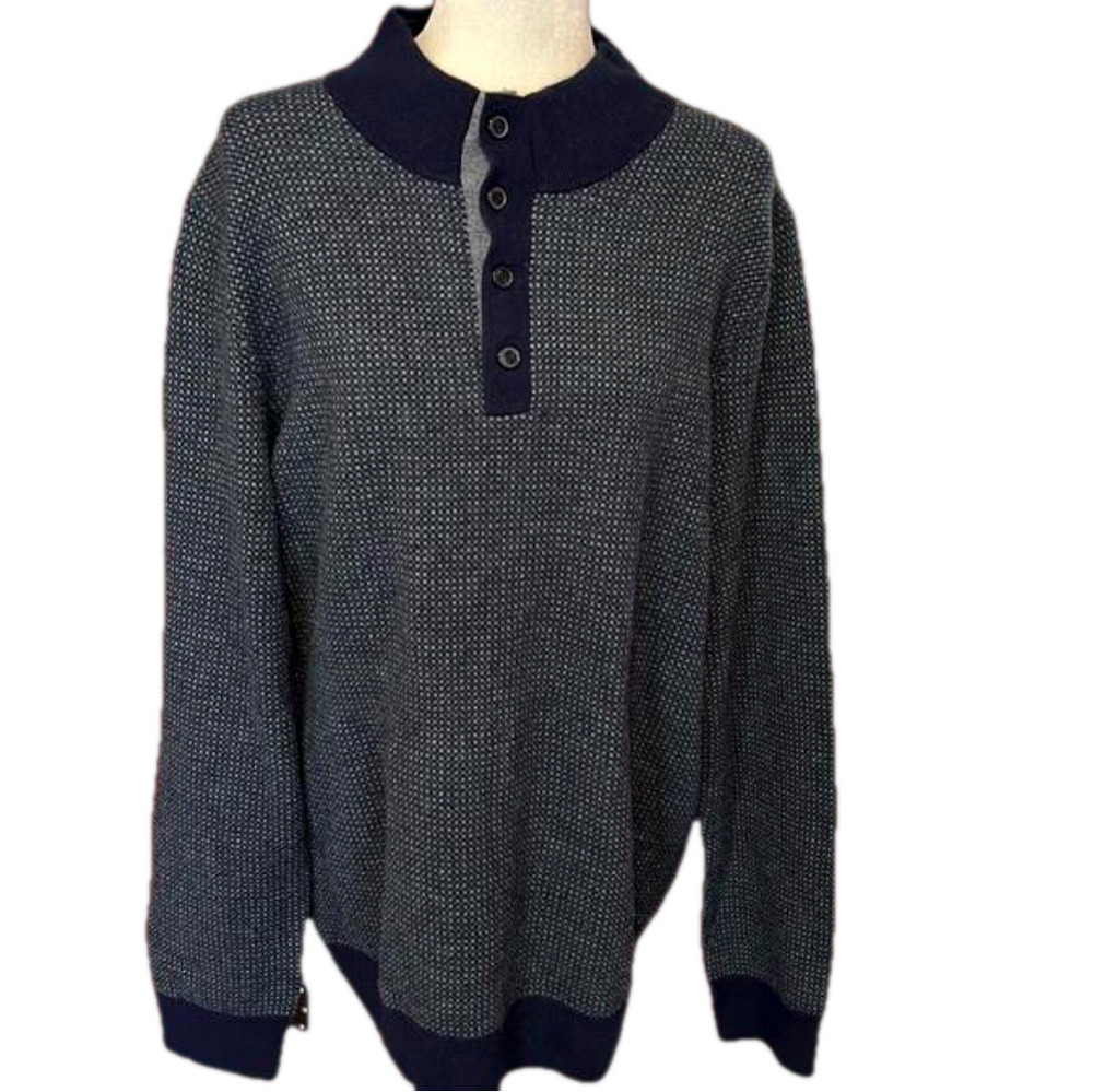 NWT Jos. A. Bank Reserve Wool Polo Style Pullover Sweater L